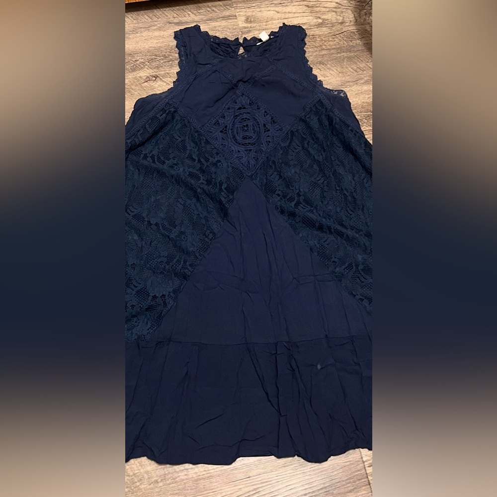 Cato Navy Blue Lace Dress